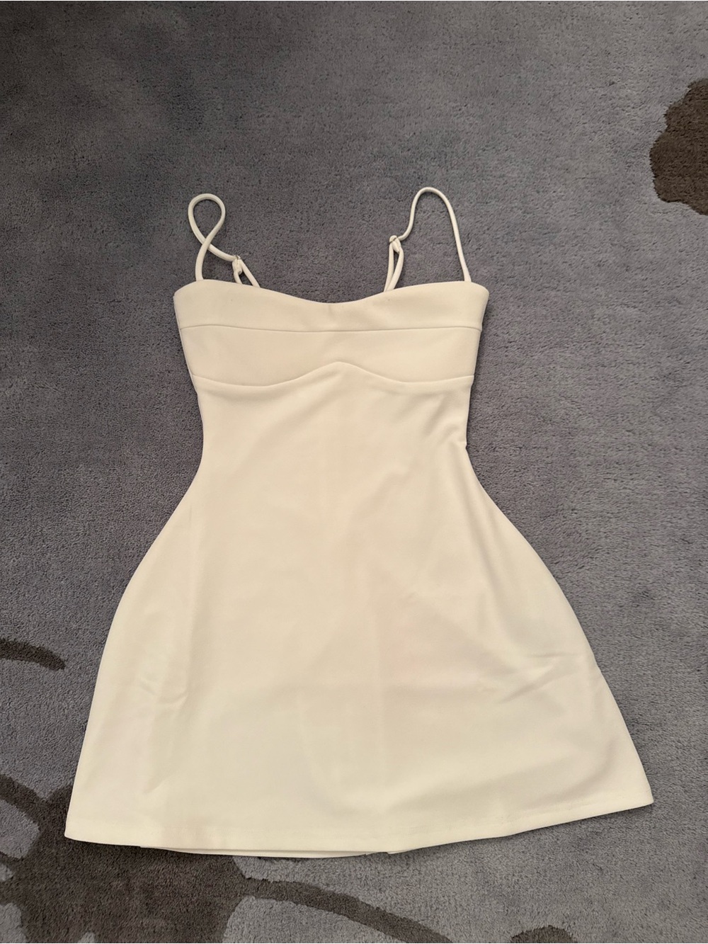 Babyboo Fashion White Mini Dress